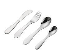 Juego De Cubiertos Para Niños | Herramienta Para Comer De Acero Inoxidable Reutilizable Portátil De 4 Piezas: Diseño Portátil Y Compacto Que No Requiere Cubiertos, Para El Hogar, La Escuela, Los Niños