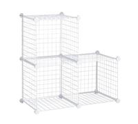 Juego de cubos de alambre de almacenamiento de 3 piezas RubberMaid 3 piezas Fcil ensamblar blanco para organizador domstico de mltiples usos de ar
