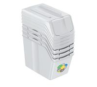 Prosperplast Set de 4 cubos de basura KEDEN SORTIBOX para reciclado gris ceniza 4x20L