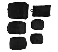Juego de Cubos de Embalaje para Viaje, 6 Piezas, Negro | Bolsa de Tela Resistente, Organización Separada, Acceso Fácil Incluye Cosmética, Calzado, Aseo, Ropa