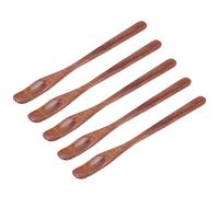 Juego de cucharas de madera para helado, cuchara segura de Color madera para niños, cuchara de cocina para helado de arroz y sandía
