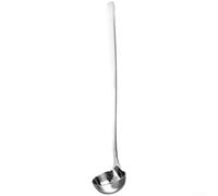 Juego de cucharas medidoras de aceite de acero inoxidable 304, mango largo extendido para tarros y botellas profundas, tamaños grandes, medianos y pequeños para cocinar y hornear