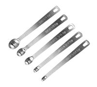 Juego De Cucharas Medidoras - Juego De Cucharas Medidoras De Cocina, 5 Piezas De Acero Inoxidable, Mini Cucharaas Para Condimentos De Cocina, Cucharada De Metal | Herramienta Duradera Para Hornear Par