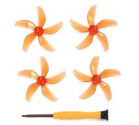 Juego de cuchillas de pala de liberación rápida para DJI NEO2 hechas de material de PC para mejorar la elevación de vuelo y la maniobrabilidad, incluye 4 cuchillas y destornillador (naranja)