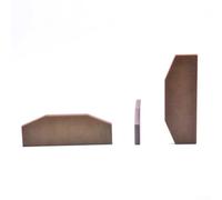 Juego de cuchillas de paleta fenólica para taladro CP 797 de 1 pulgada (KF138224) - Kit de reparación de repuesto de 6 piezas, diseño trapezoidal, material de madera marrón, Mainten