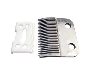 Juego de cuchillas de repuesto ajustables plateadas #1006-30-15-10 compatibles con cortadoras de pelo Wahl Super Taper #8400