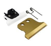 Juego de cuchillas de repuesto ajustables profesionales de 2 orificios con doble T y ancho #2215 para recortadora de cabello con cable o inalámbrica Wahl Detailer (blanco)