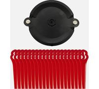Juego de cuchillas de repuesto de plástico para desbrozadora, cuchillas de repuesto para desbrozadora, cubierta de carrete con 20 cuchillas