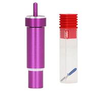 Juego de cuchillas de tela adherida Hoja de corte de punta fina de tela de 60 grados con carcasa resistente para Cricut Maker Housing Explore Púrpura