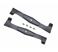 Juego de cuchillas para cortacésped de 102 cm + 4 pasadores de corte compatibles con AGS AG AJ 102/22 102/18 102/16 H Agrojet Starjet