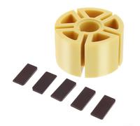 Juego de cuchillas y rotor de amoladora de aire para lijadora neumática de 5 pulgadas, piezas de repuesto adecuadas para amoladora de aire y uso industrial