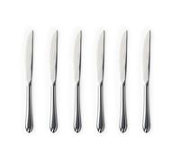 Juego de Cuchillos para Bistec Russell Hobbs Marseille - 6 Piezas, Vajilla de Acero Inoxidable 18/0, Hoja con Filo Serrado Afilado, Garantía de 25 Años, Acabado Pulido Espejo, Ligero, Fácil de Limpiar