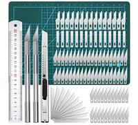 Juego de Cuchillos Precisión, Cuchillo para Trabajos Artesanales con Cuchillas de Recambio, Hobby Cutter Manualidades Knife, Escalpel Bisturí para Grabado y Fabricación de Obras de Arte (106PCS)