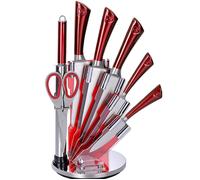 Juego de cuchillos Royal Line de acero inoxidable, 8 piezas con soporte