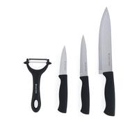 Juego de Cuchillos y Pelador Russell Hobbs Venus - Cuchillos Chef/Utility/Pelador, Varios Tamaños, Verduras, Pelador de Patatas, Lavado a Mano, Esenciales del Día a Día, Acero Inoxidable