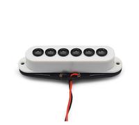 Juego De Cuello Y Puente Con Imán De Cerámica Para Pastilla De Guitarra Eléctrica De Bobina Única Disponible En Varios Colores Puente de guitarra eléctrica pastilla eléctrica(White)