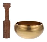 juego de cuenco de música budista, cuenco de sonido con mazo, cuenco de yoga, accesorios de meditación, cuenco de canto budista, cuenco de oración, atención plena, cuenco de canto con varilla de ma
