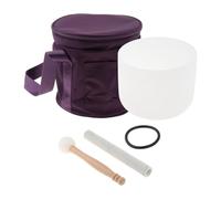 ＡＷＨＡＯ Juego de Cuenco Tibetano con Mazos, Junta Tórica de Goma, Bolsa de Viaje, Cuenco Tibetano para Llevar, 8 Inch Set