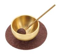 Juego de Cuencos Cantores de Meditación Mini para Yoga y Relajación | Metal y Fieltro, Tonos Claros y Armónicos, Mejora Enfoque Mental, Incluye Mazo, Cojín y Guía