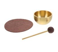 Juego de Cuencos Cantores Hecho a Mano Mini para Meditación | Terapia Sonora Personal, Incluye Mazo y Cojín, Uso en Casa o Clase de Yoga, Guía Incluida