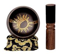Juego de cuencos cantores Sun/Moon - Herramientas antiguas para conectar con energía cíclica de la Tierra - Cuenco de sonido hecho a mano en Nepal para chakra, curación y meditación (juego de cuencos