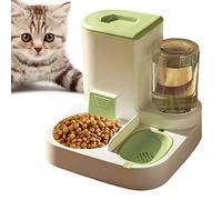 Juego de cuencos de agua y comida para e | Juego de para gatos y agua | Dispensador automático de comida para gatos, bebedero autodispensador para perros y gatos con gravedad automática para
