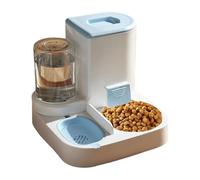 Juego de cuencos de agua y comida para mascotas | Cuenco de agua 2 en 1 con dispensador automático de comida para perros | Cuenco de agua, automático para gatos, bebedero autodispensador para