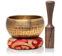 Juego de cuencos de canto - Cuenco de meditación martillado a mano en Nepal para yoga, meditación, atención plena, curación y equilibrio de chakras