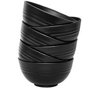 Juego de cuencos de cereales irrompibles de 6.24 oz de plástico ligero para desayuno, ensaladeras de gran capacidad para arroz, fideos, sopa, aperitivos, ensaladas, frutas, lavavajillas y microondas