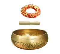 Juego de cuencos de cobre para meditación budista, religión, creencia, regalo perfecto de 9,5 cm de diámetro, kits 3 de diámetro de 9,5 cm