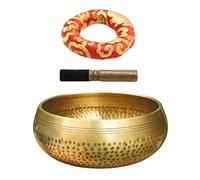 Juego de cuencos de cobre para meditación budista, religión, creencia, regalo perfecto de diámetro 8,5 cm, kits 4