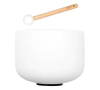 Juego de cuencos de cristal de 10 pulgadas, esmerilado, 440 Hz, G