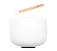 Juego de cuencos de cristal de 11 pulgadas, esmerilado, 440 Hz, F