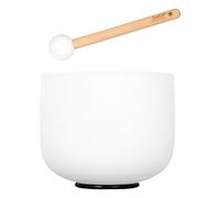 Juego de cuencos de cristal de 8 pulgadas, esmerilado, 440 Hz B