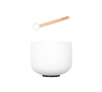 Juego de cuencos de cristal de 9 pulgadas, esmerilado, 440 Hz, A