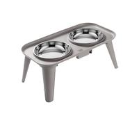 Juego de cuencos elevados ergonómicos para mascotas con cuencos elevados de acero inoxidable para perros y base de estabilidad para el cuidado de las articulaciones, cuenco elevado para perros para el