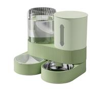 Juego de cuencos elevados para perros, botella resistente a fugas, comedero de metal desmontable, diseño de ahorro de espacio, cuenco elevado a prueba de derrames