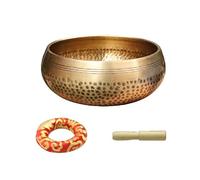 Juego de cuencos for cantar tibetano, cuenco con sonido de meditación con cojín, cuenco budista artesanal for cuenco con sonido de atención plena/838/1520 (Size : 8.5cm)