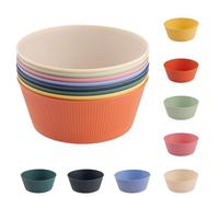 Juego de cuencos para cereales y ensaladas, cuencos ligeros e irrompibles aptos para microondas, cuencos para sopa de cocina para ensaladas, ramen, sopas, cereales, pasta y arroz(1500 ml, 8 unidades)