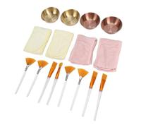 Juego de Cuencos para Mascarilla Facial DIY Herramientas Portátiles para el Cuidado de la Piel Comparta entre Amigos Experiencia Completa de Spa en Casa Juego de 16 Piezas Cepillos de Nailon