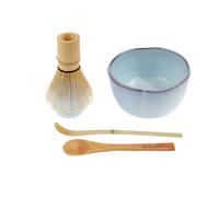 Juego de cuencos para matcha de la marca BambooMN (incluye soporte para cuenco, batidor de t , Chasa)