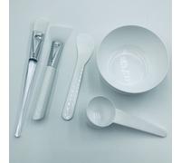 Juego de cuencos para mezclar mascarillas faciales 5 en 1: incluye cuenco, esp tula, cepillo de silicona y brochas suaves premium.