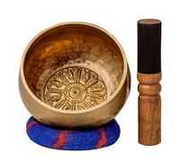 Juego de cuencos tibetanos con grabados de mantra curativo, cuenco de sonido de meditación de Buda hecho a mano en Nepal, yoga, curación, alivio del estrés, atención plena