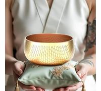 Juego de cuencos tibetanos - Cuenco de sonido de meditación hecho a mano en Nepal, sonido de larga duración para relajación profunda y calmante, meditación y curación de cuenco de sonido | Incluye