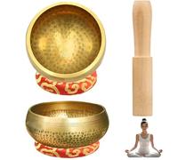 Juego de cuencos tibetanos, cuenco tibetano, meditación, alivio del estrés, cuenco para yoga, cuenco hecho a mano en Nepal para la curación y atención plena