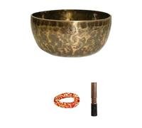 Juego de cuencos tibetanos Cuencos originales profesionales de luna llena hechos a mano con sonido Buda, instrumento sanación sonora, accesorios meditación(14CM)