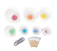 Juego De Cuencos Tibetanos De Cristal De 6-12 Pulgadas, For Terapia De Curación Con Sonido, Equilibrio Del Chakra Corporal, Ajuste Emocional, Meditación(432hz)