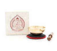 Juego de cuencos tibetanos en caja mini crema con Buda: adecuado para llenar la pantalla EAN4250396256017 Sound of Nepal