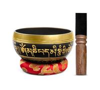 Juego de cuencos tibetanos, fácil de tocar para principiantes, auténtico, hecho a mano, meditación, sonido holístico, 7 chakras, regalo de curación de Himalayan Bazaar