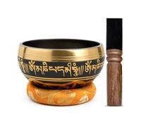 Juego de cuencos tibetanos, fácil de tocar para principiantes, auténtico, hecho a mano, meditación, sonido holístico, 7 chakras, regalo de curación de Himalayan Bazaar